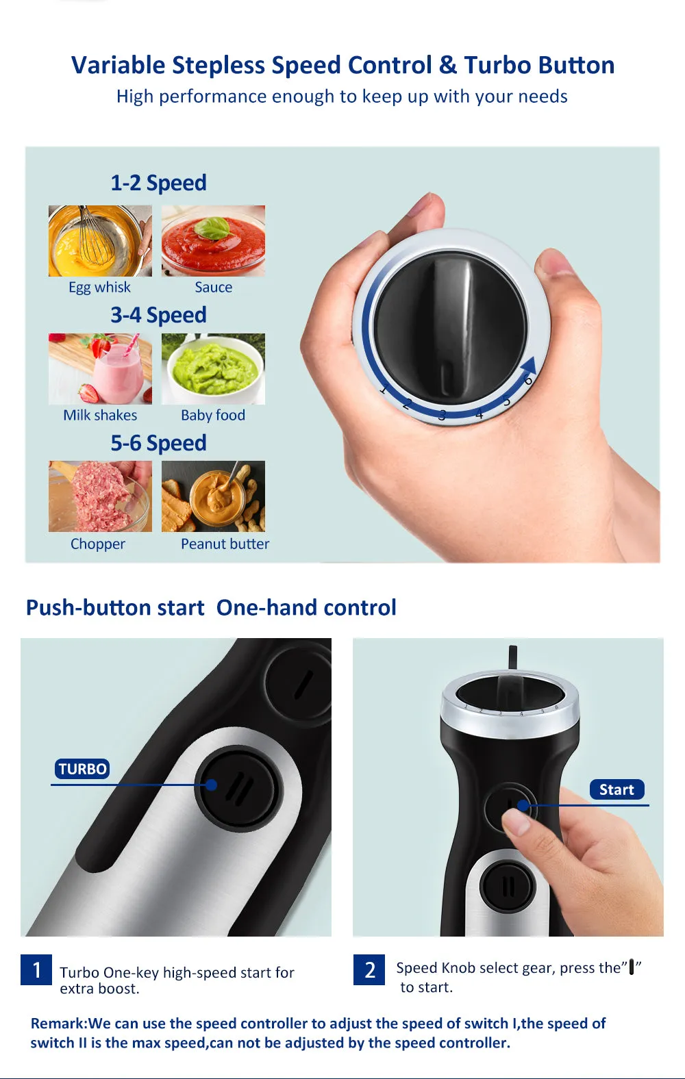 Hand Blender Juicer Cooking Stick