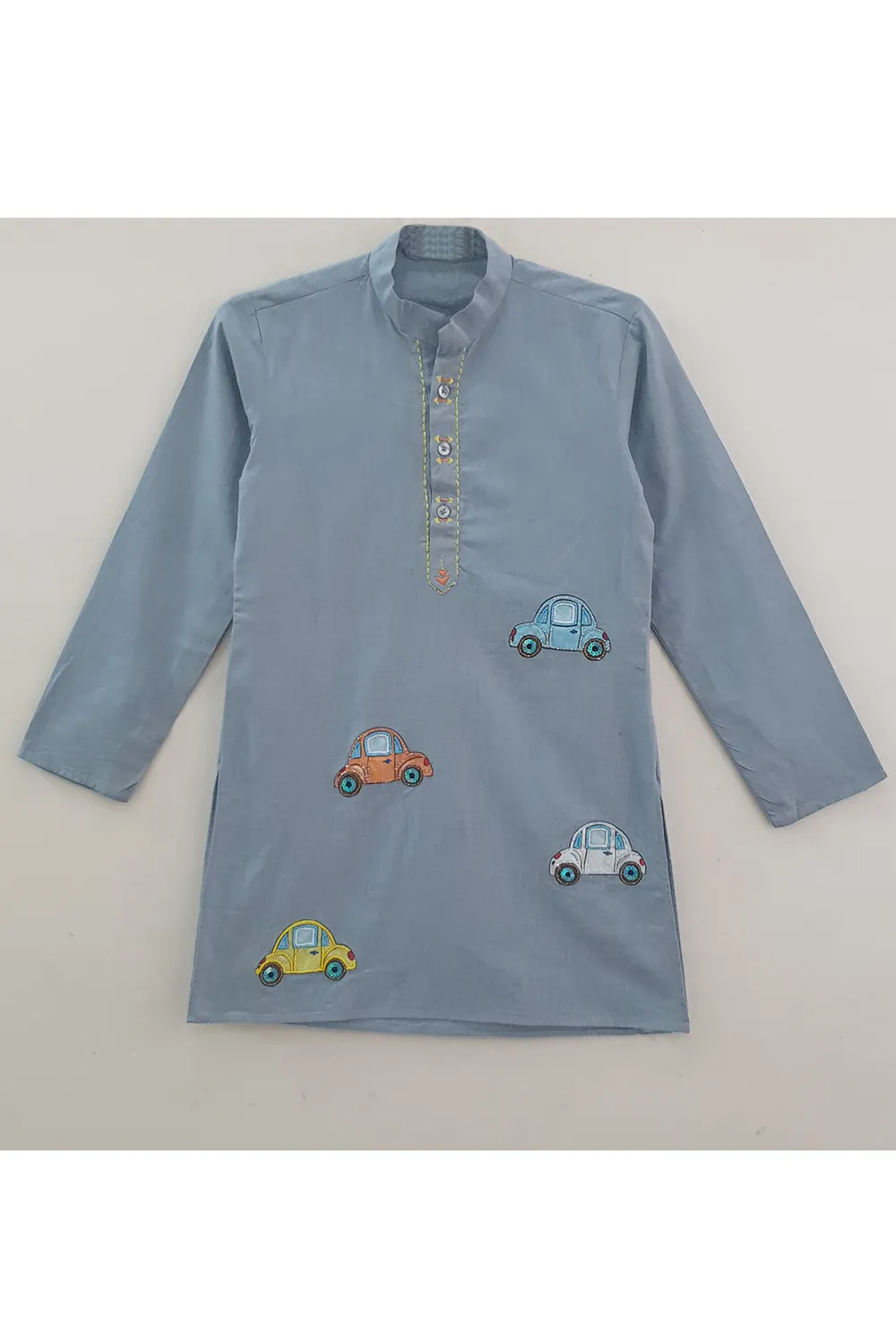 Hand painted tiny car kurta