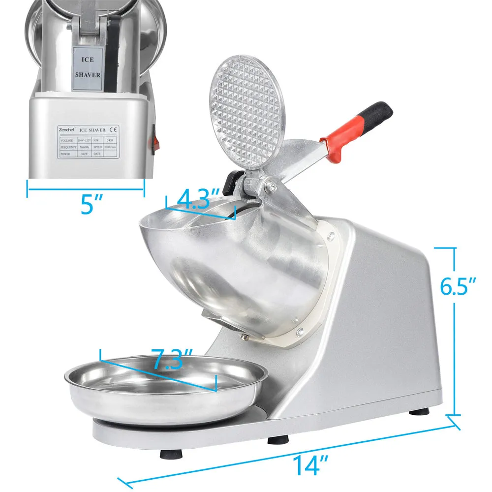 Heavy Duty Electric Ice Shaver Snow Cone Maker Machine