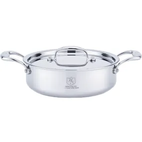 Heritage Steel 2.5-Quart Sauteuse with Lid