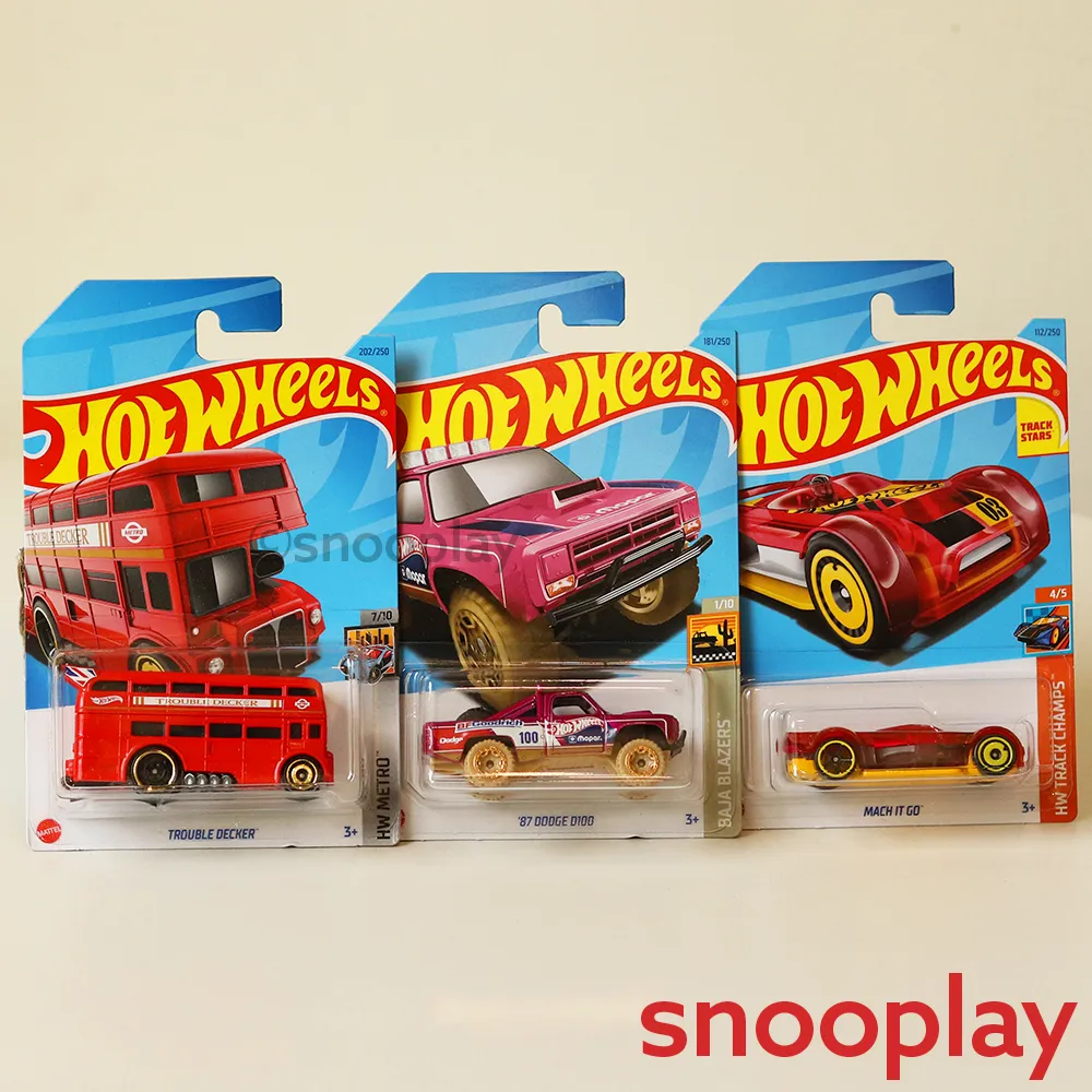 Hot Wheels Car Set of 6 [HW 39]