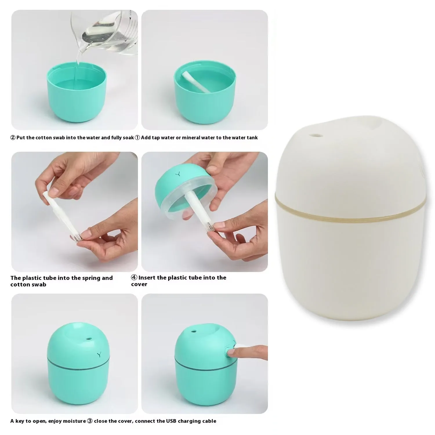 Humidifier, Household Plastic Aromatherapy Machine (220 ML / 1 Pc)