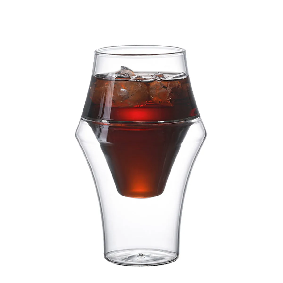 I.XXI Art of Coffee Fluted Pyramid Glass, 320ml