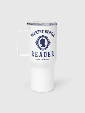 Lady Whistledown Dearest Gentle Reader 25 oz. Travel Mug [Blue]