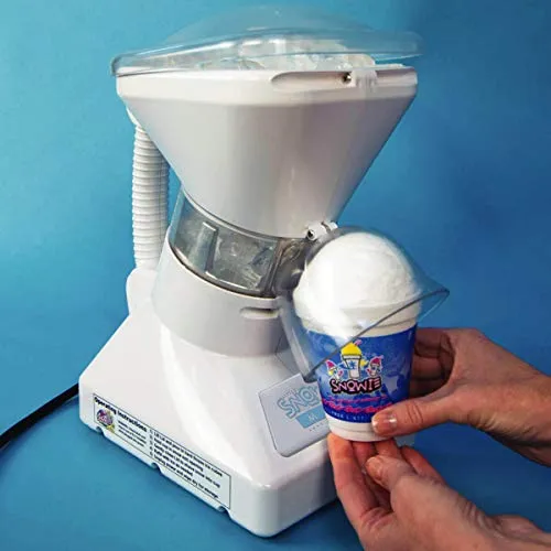 Little Snowie Max Snow Cone Machine - Premium Shaved Ice Maker, With Powder Sticks Syrup Mix, 6-Stick Kit