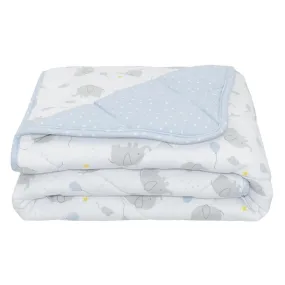 Living Textiles Cot Comforter - Mason Elephant