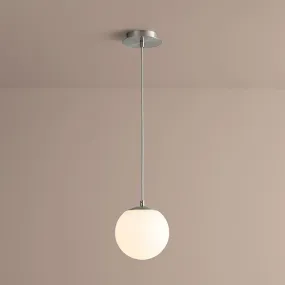 Luna 8" Globe Pendant - Satin Nickel