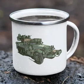 M16 HALF TRACK TANK ENAMEL MUG