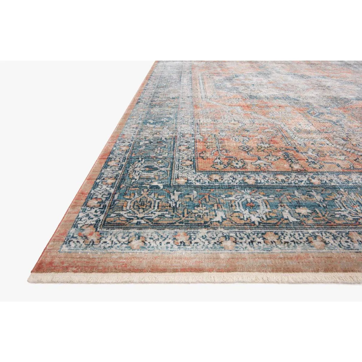 Magnolia Home Elise Coral/Blue Rug