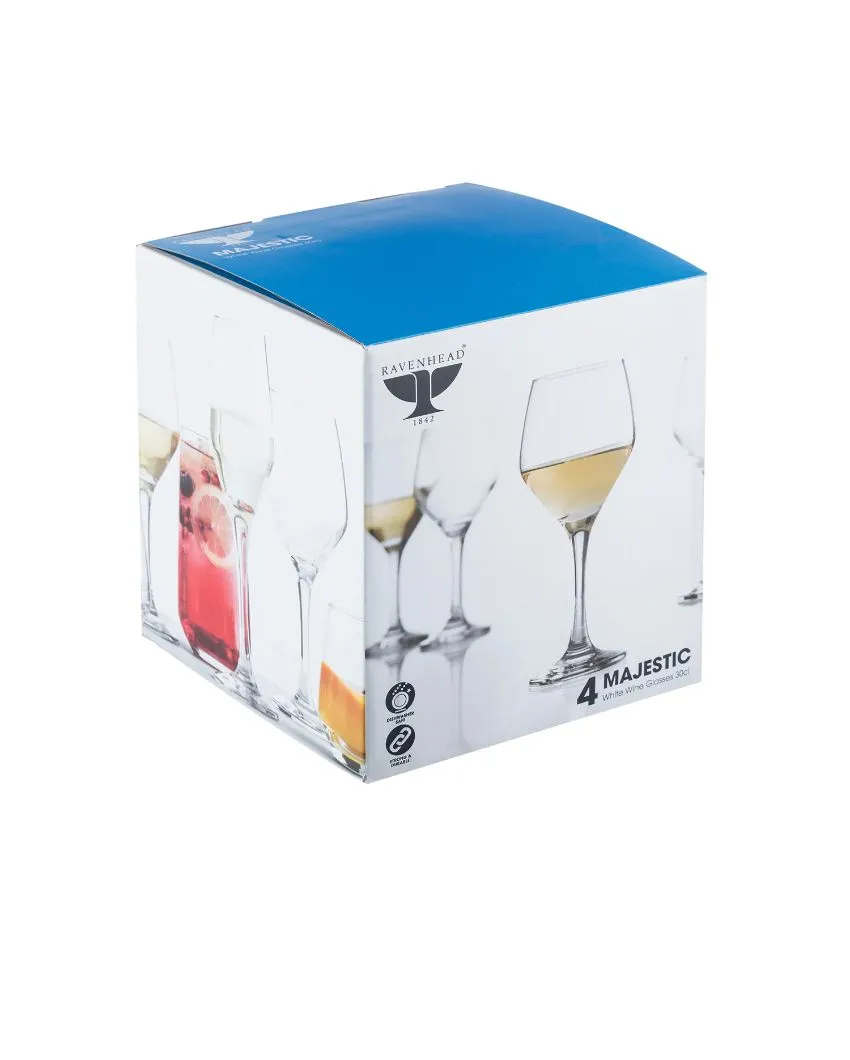 Majestic White Wine Glasses | Set of 4 | 300ml