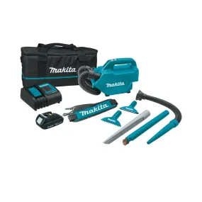 Makita XLC07SY1 LXT Compact Handheld Canister Vacuum Kit, 18 Volt