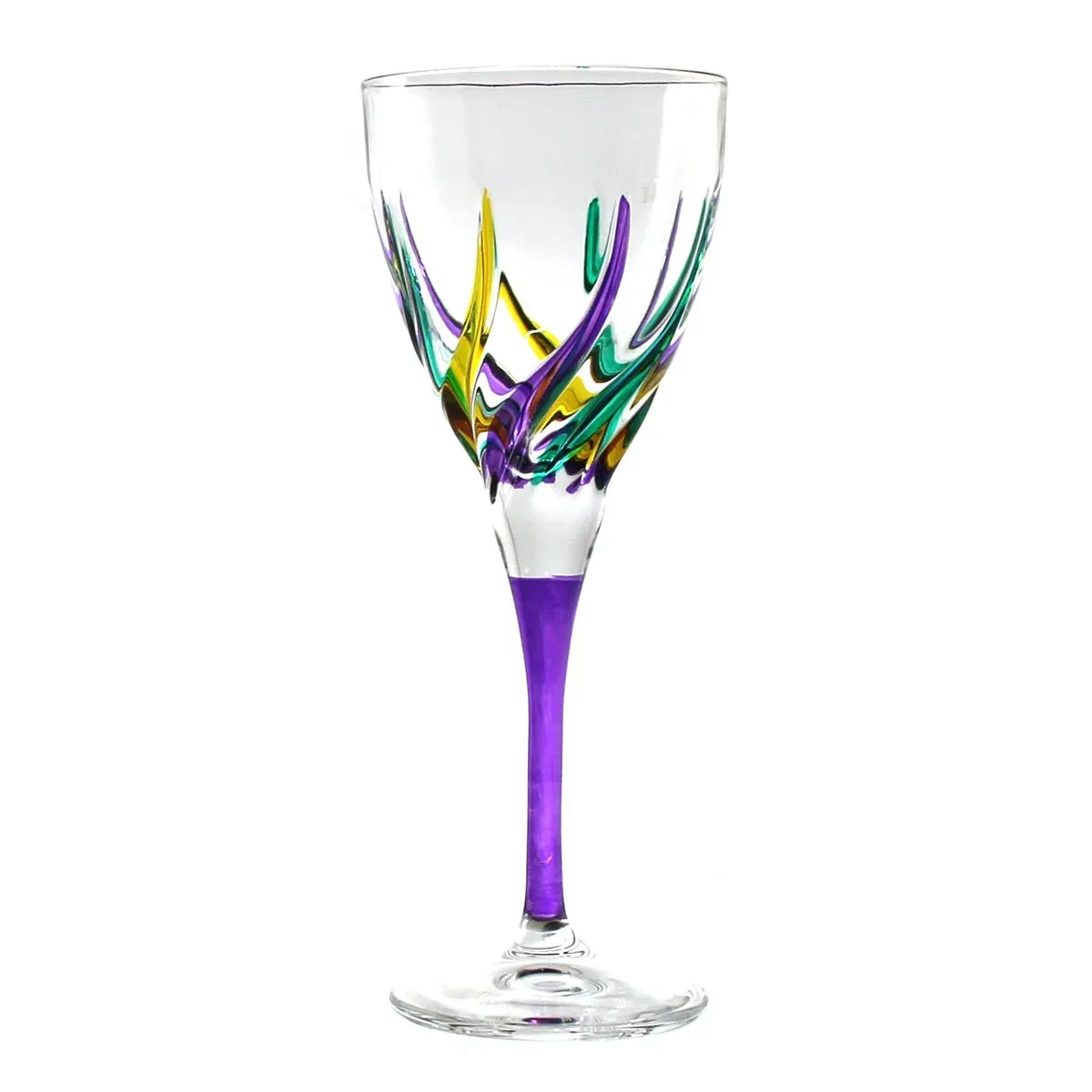 Mardi Gras Trix Wine Glass Calice Liquore