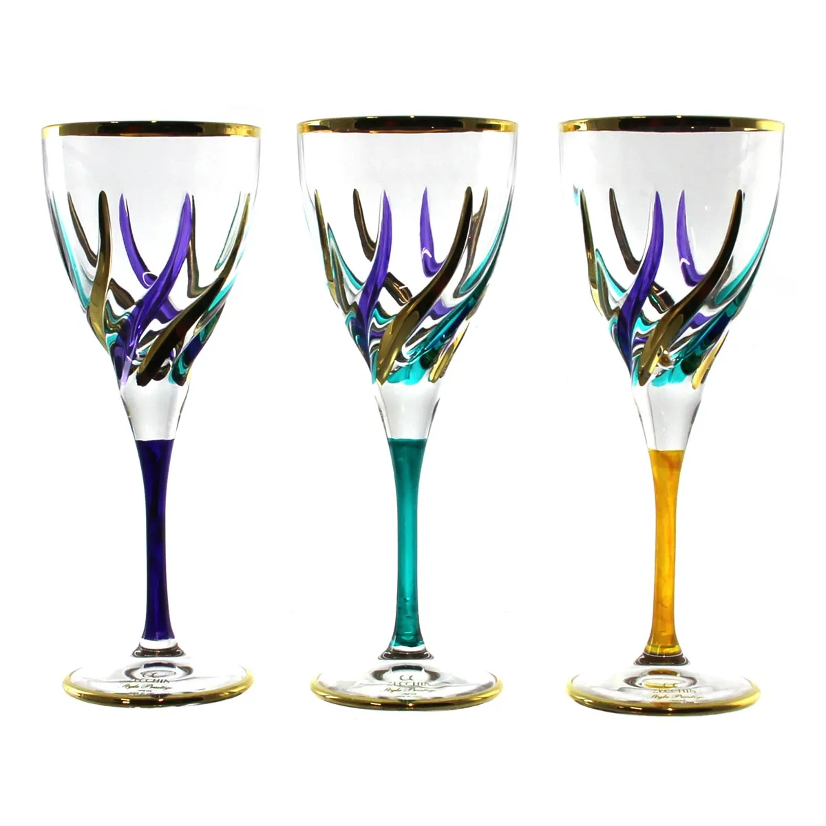 Mardi Gras Trix Wine Glass Calice Liquore