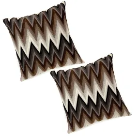 Mariko Chevron Throw Pillow (Set of 2)