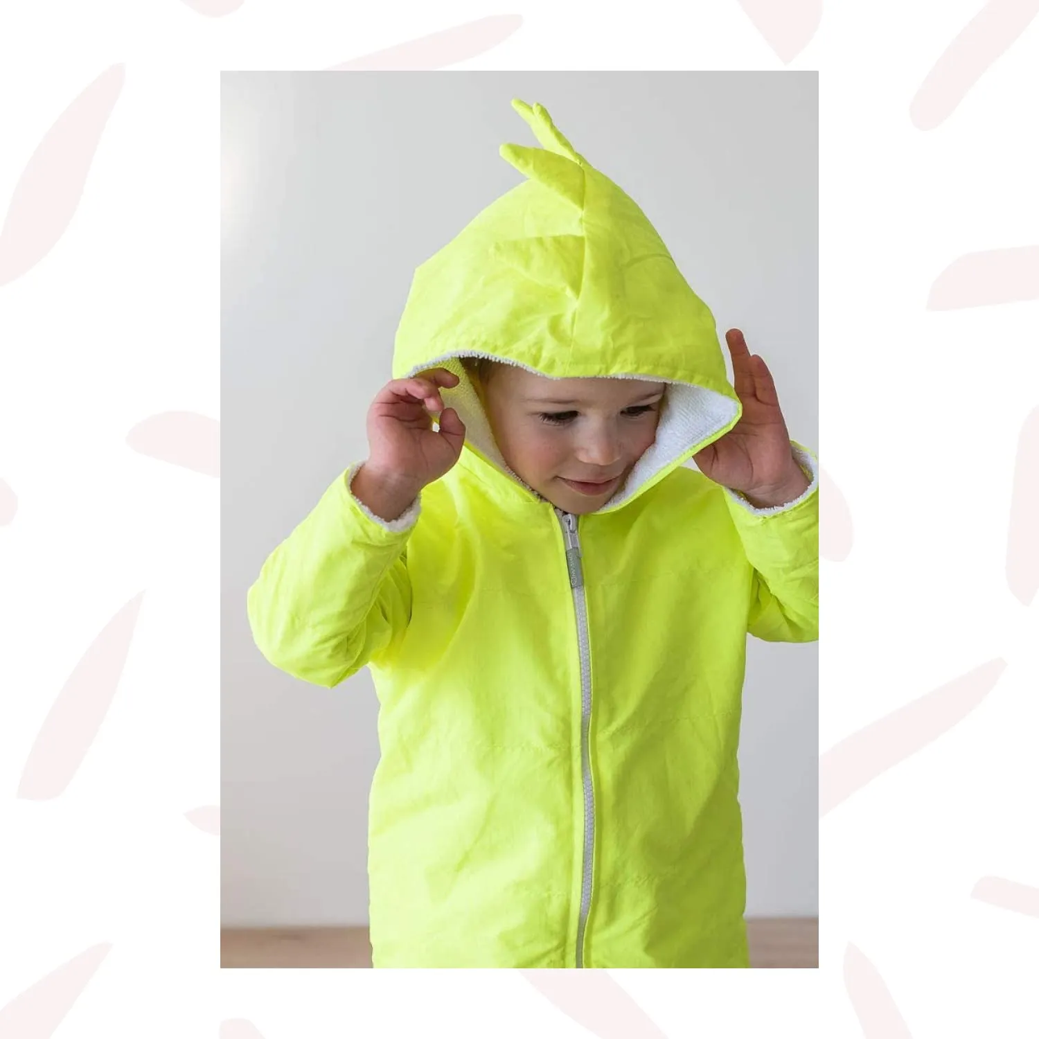 Masho Hooded Towel Robe for Kids Dinosaur Swim Cover Up Bath Beach Pool