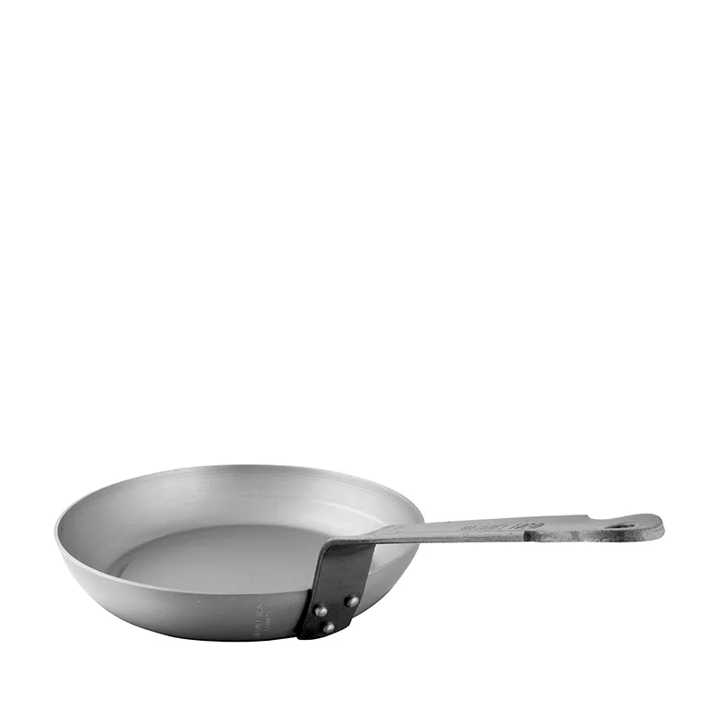 Mauviel M'steel Carbon Steel Heavy Round Frying Pan Steel Handle, 14-in.