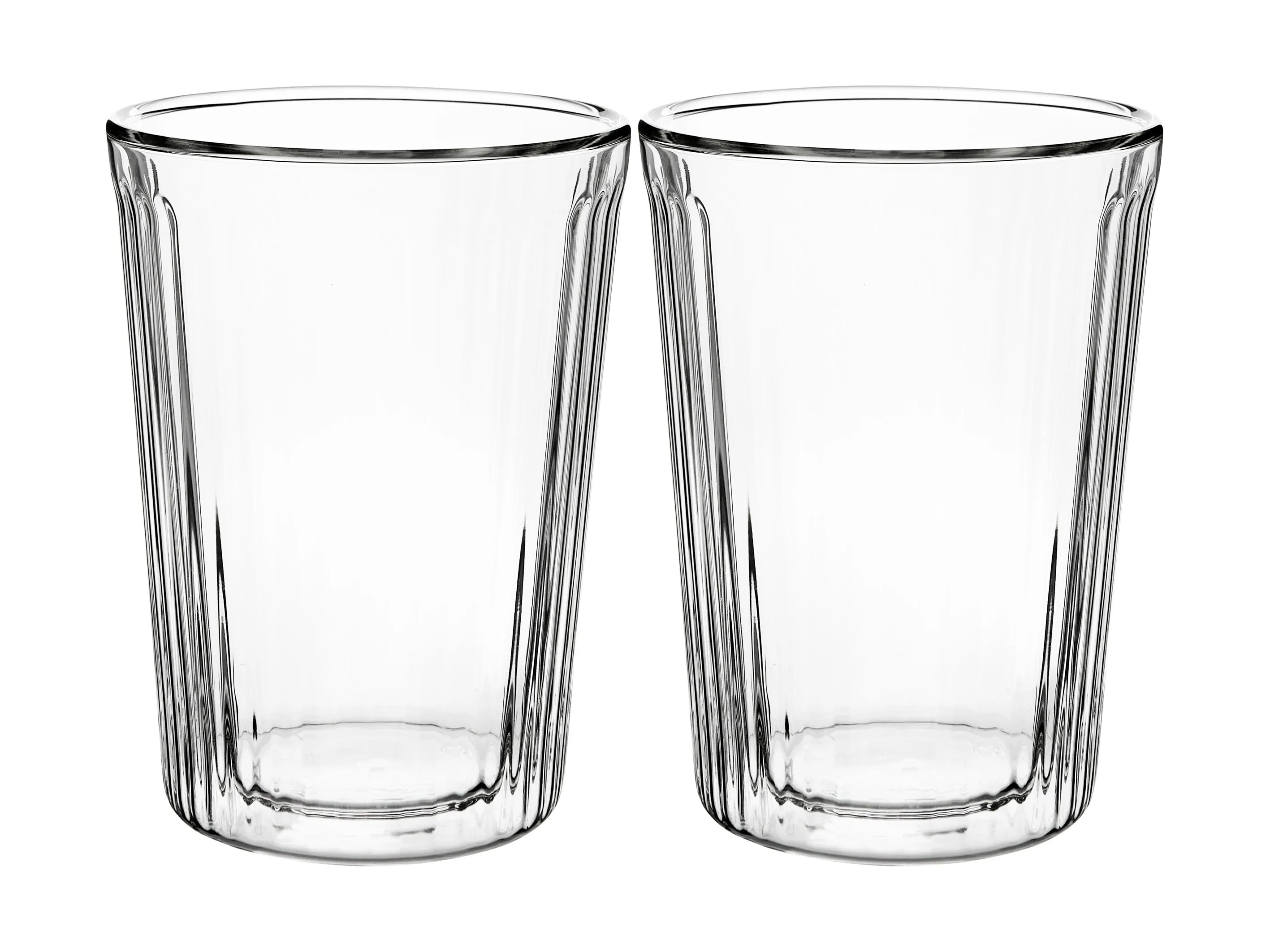 Maxwell & Williams Blend Stripey Double Wall Cup 360ml - Set of 2