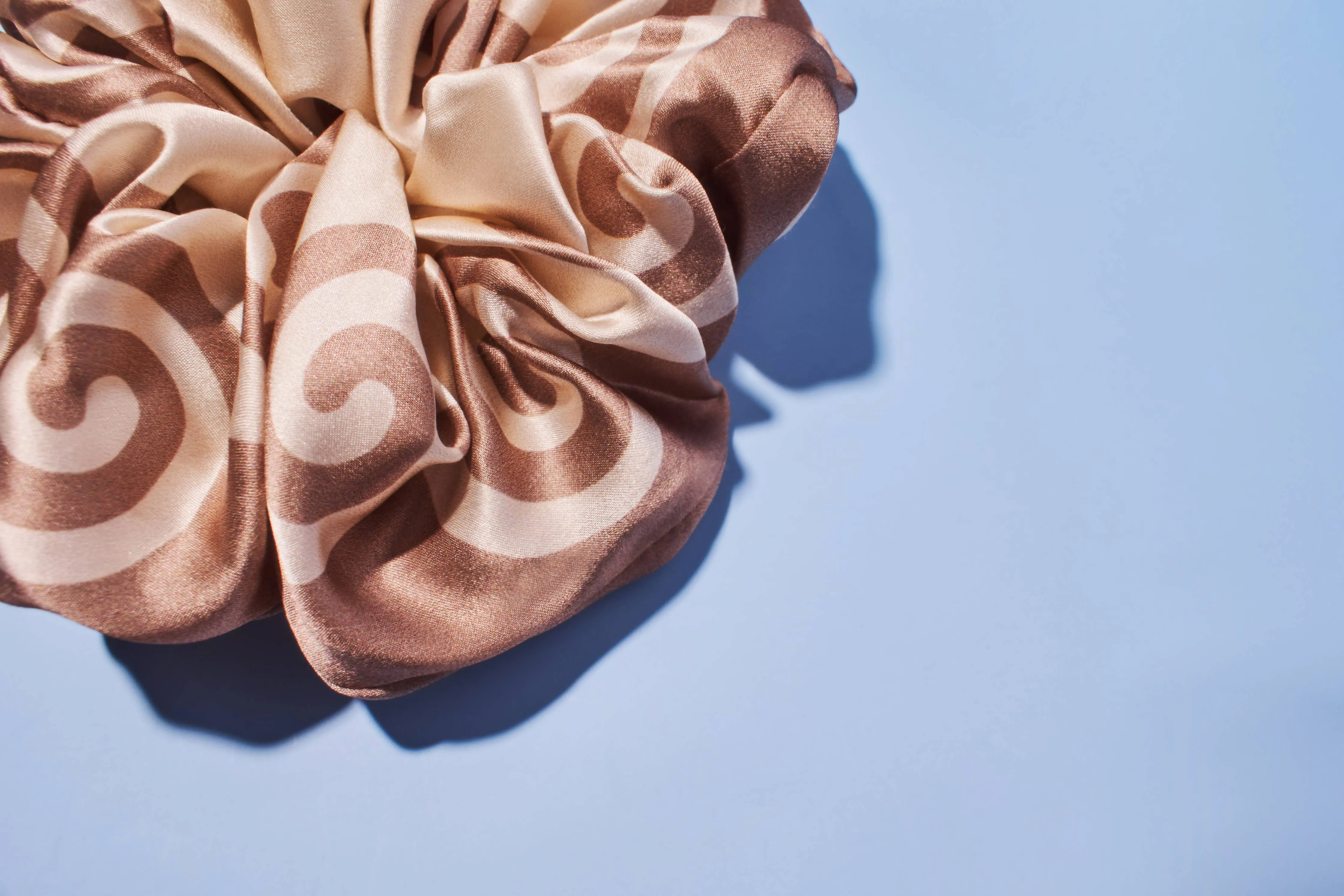 Meander Neutral Scrunchie