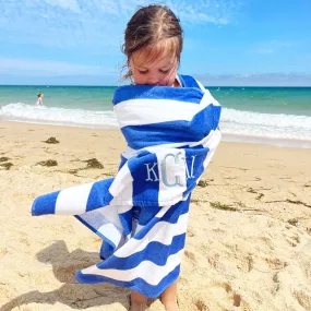 Monogrammed Lightweight Striped Beach Towel