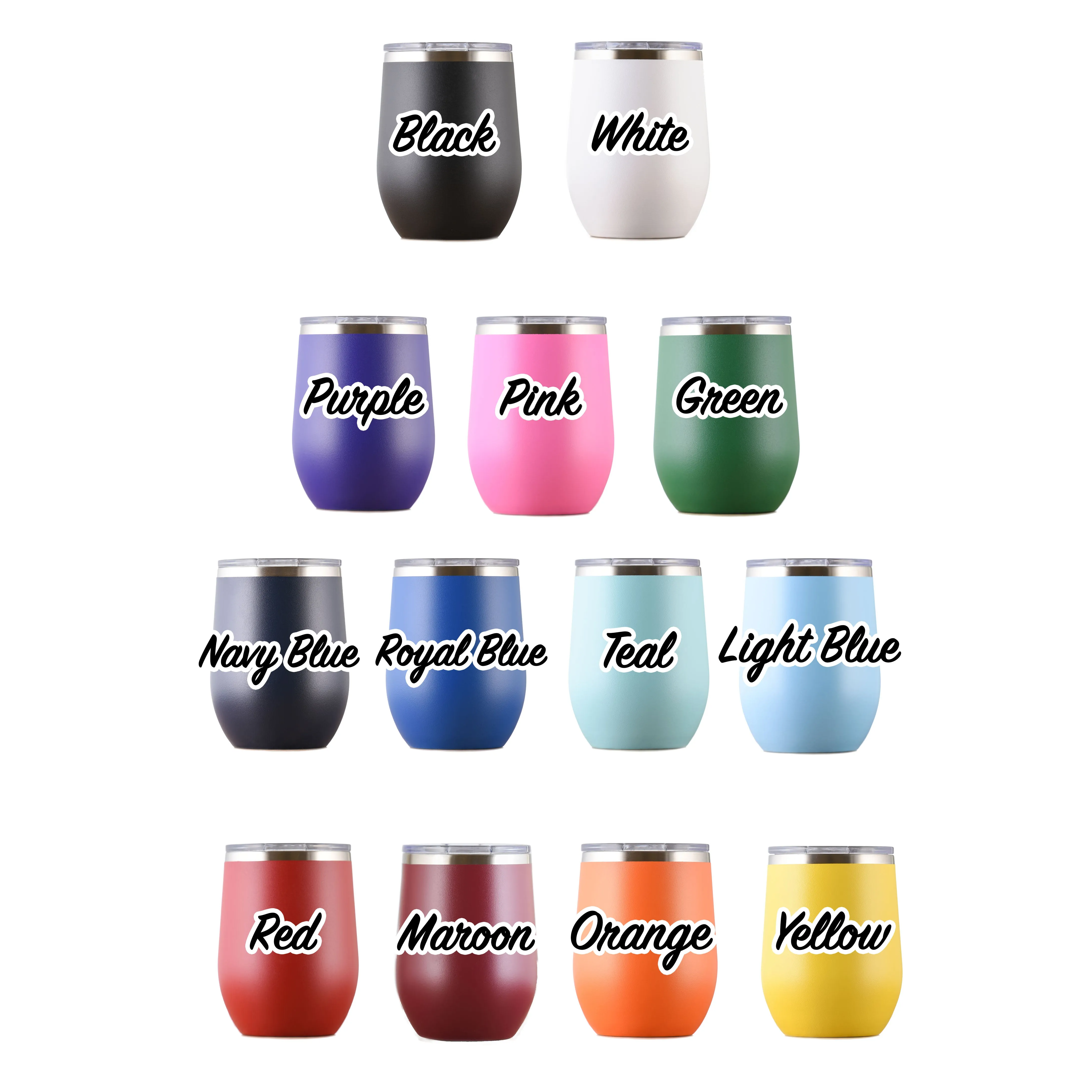 Navy Stemless Wine Travel Tumbler