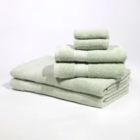 NOW 50% OFF: Pinehurst 100% Organic 6 Piece Bath Towel Set - Sage