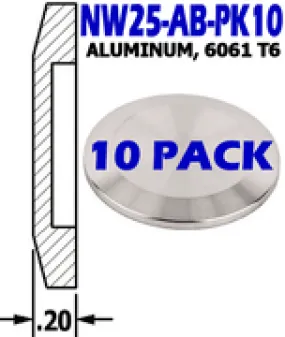 NW25 - Aluminum Blank NW25-AB-PK10