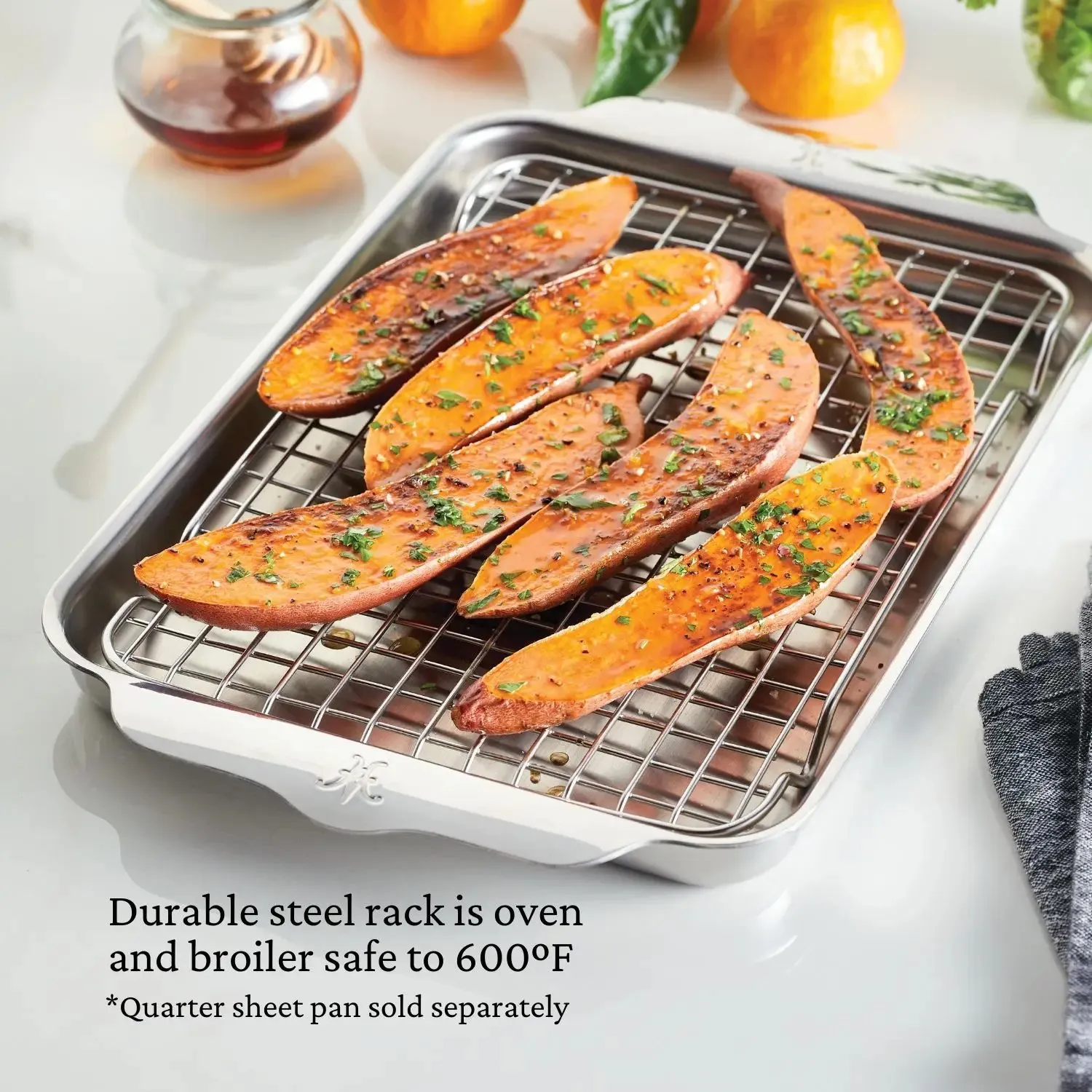 OvenBond Stainless Steel Quarter Sheet Pan Rack