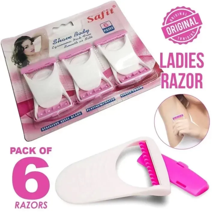 Pack of 6 best shaving & Trimming razor for sensitive skin |Disposable Razor for women's private area