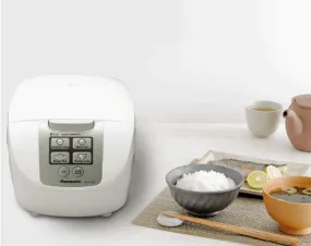 Panasonic 10 Cup (Uncooked) Rice Cooker with Fuzzy Logic and One-Touch Rice Cooker – 1.8 Liter