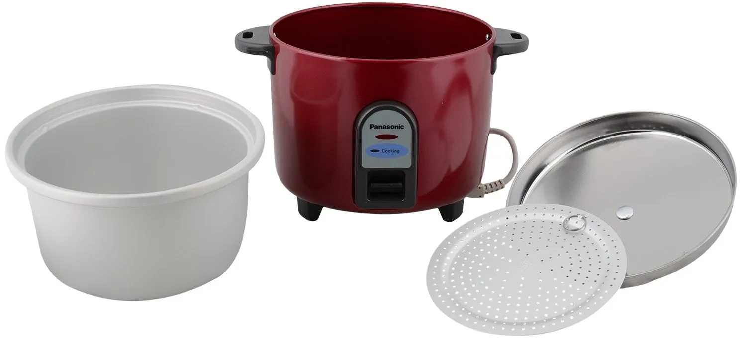 Panasonic Electric Rice Cooker - Burgundy, 1 L Sr-Wa10E(Ge9), 1 Liter