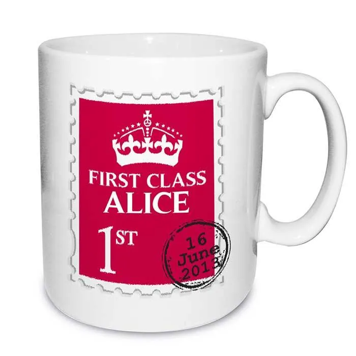 Personalised 1st Class Grandad  Mug