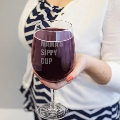 Personalized 25 oz. Novelty XL Wine Glass