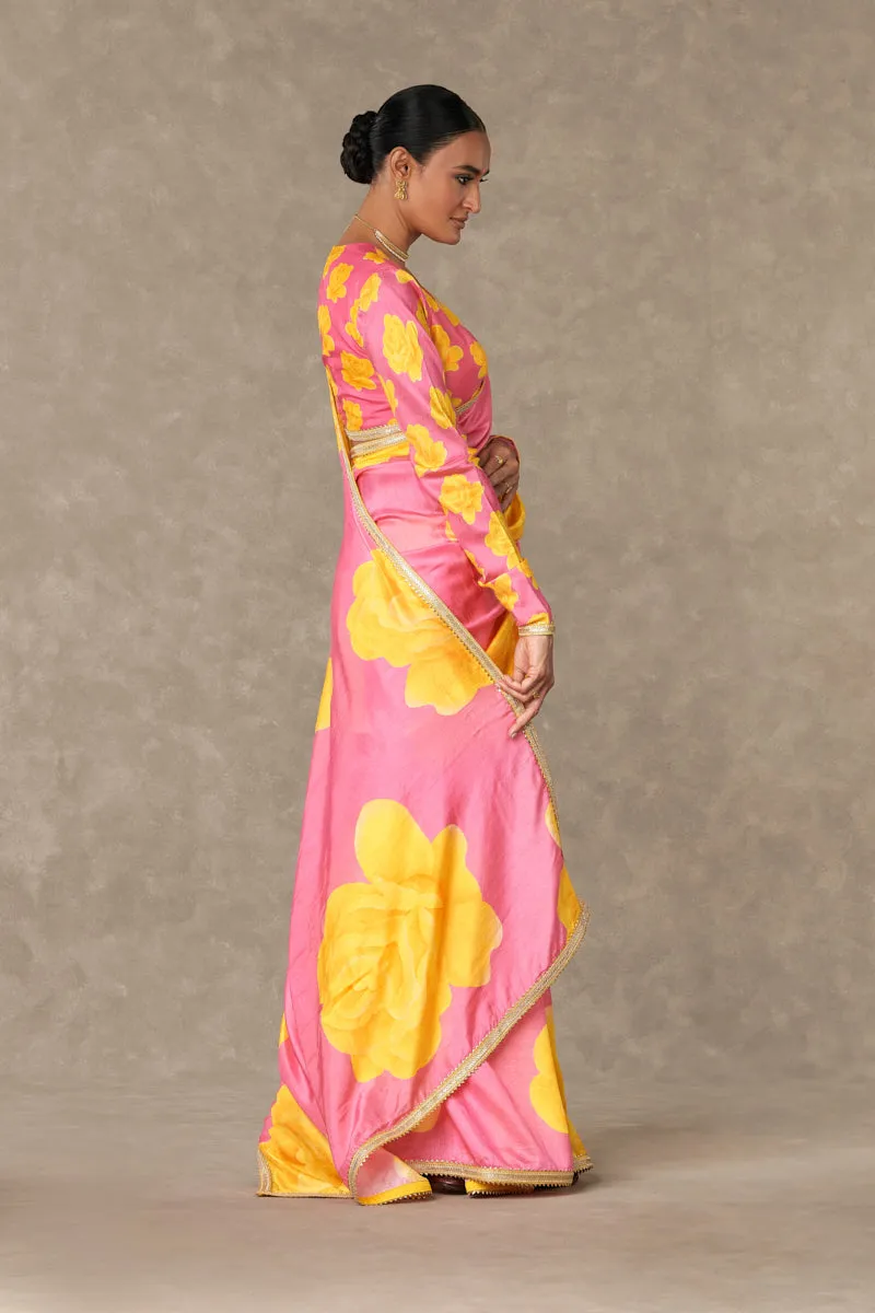 Pink 'Gulaab' Saree