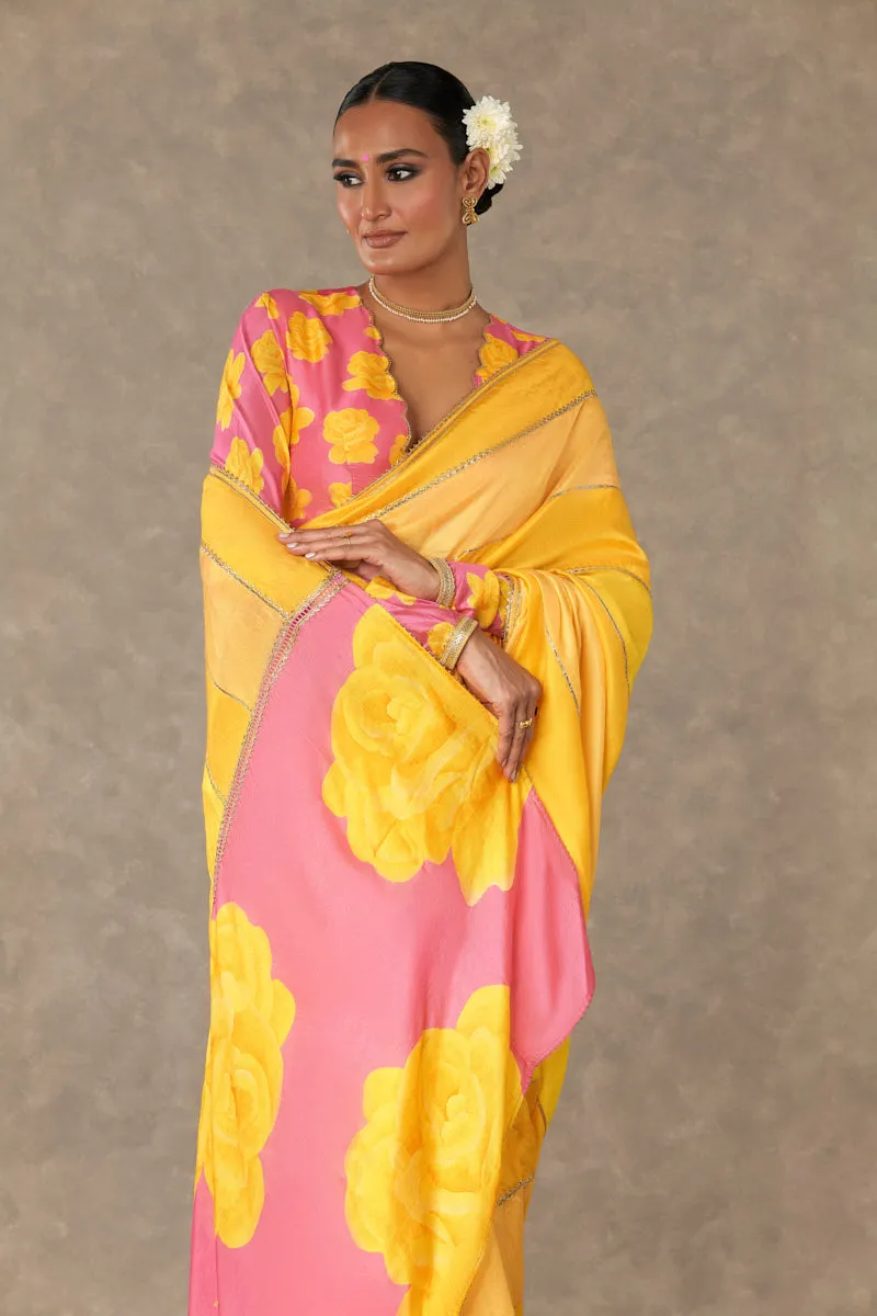 Pink 'Gulaab' Saree