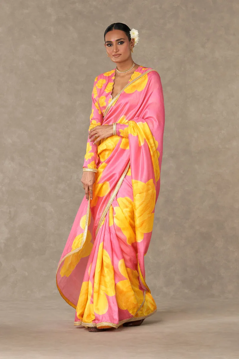 Pink 'Gulaab' Saree