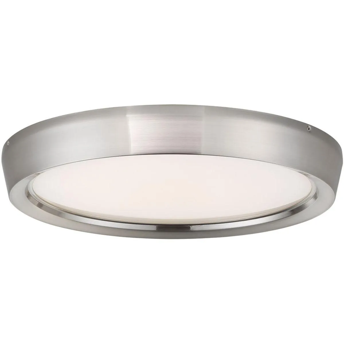 Planets 17 in. LED Flush Mount Light Nickel Finish