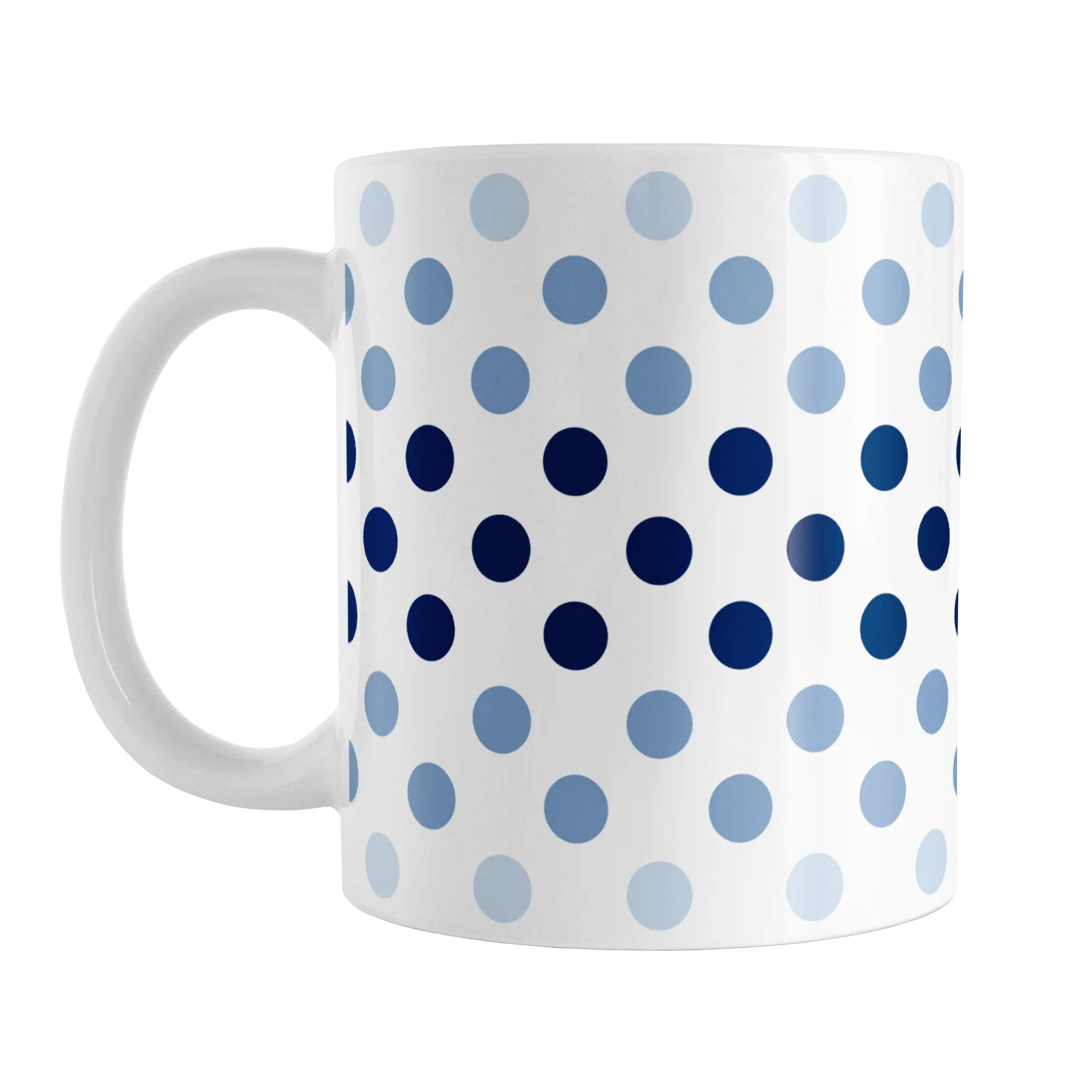 Polka Dots in Blue Mug