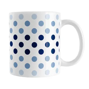 Polka Dots in Blue Mug