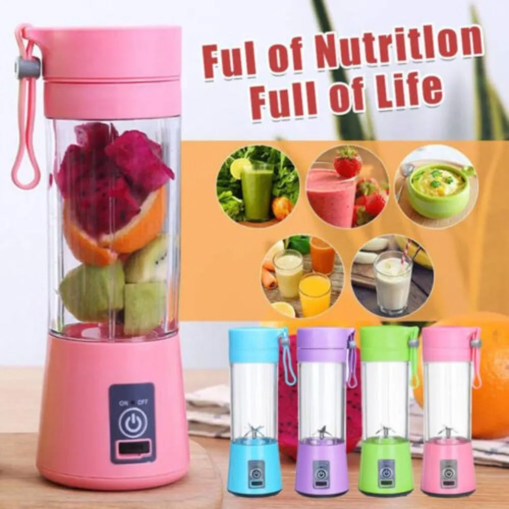 Portable USB Electric Fruit Juice Blender Deluxe Version