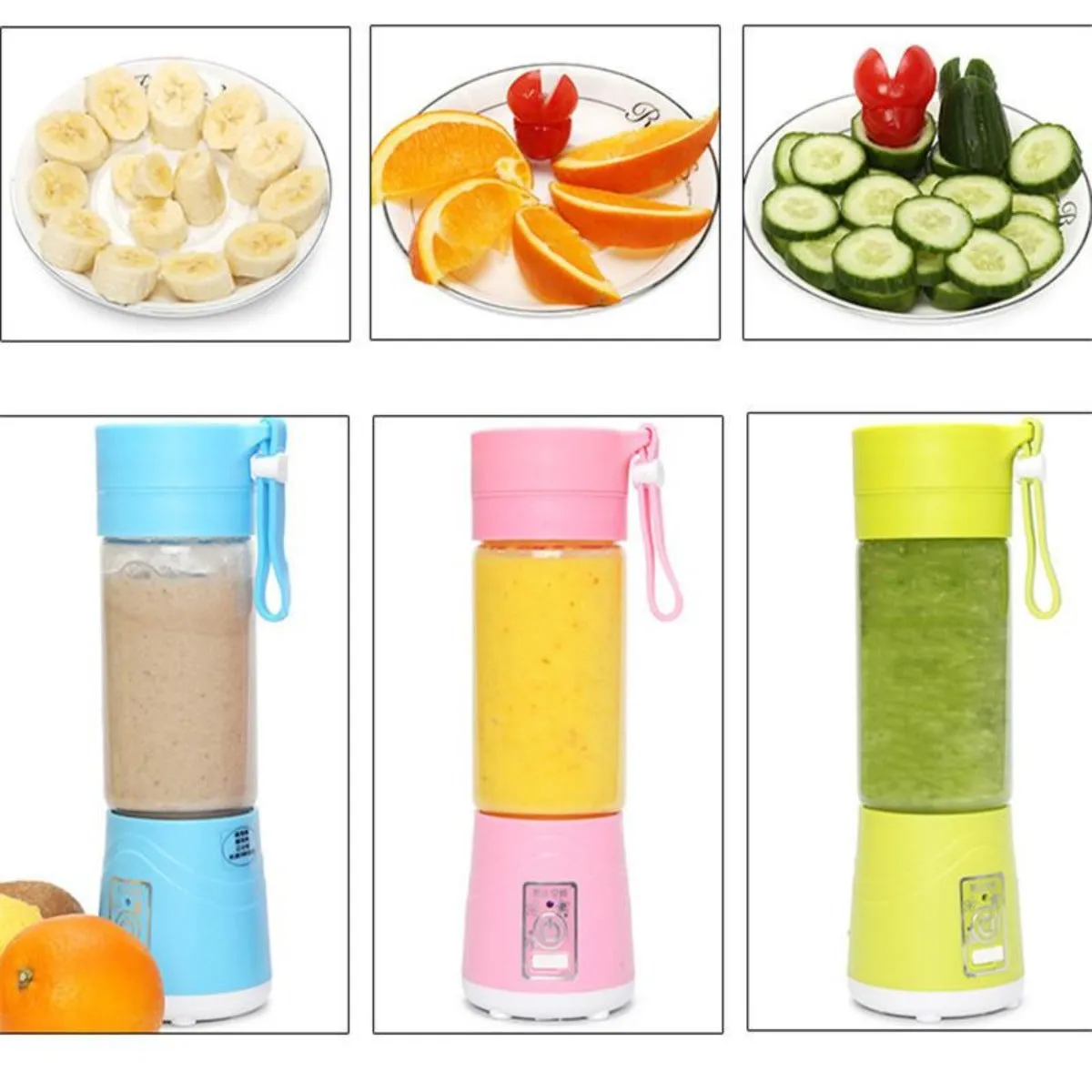 Portable USB Electric Fruit Juice Blender Deluxe Version