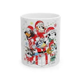 Princess Grace Festive Dog-Themed Ceramic Mug – Perfect Holiday Gift!