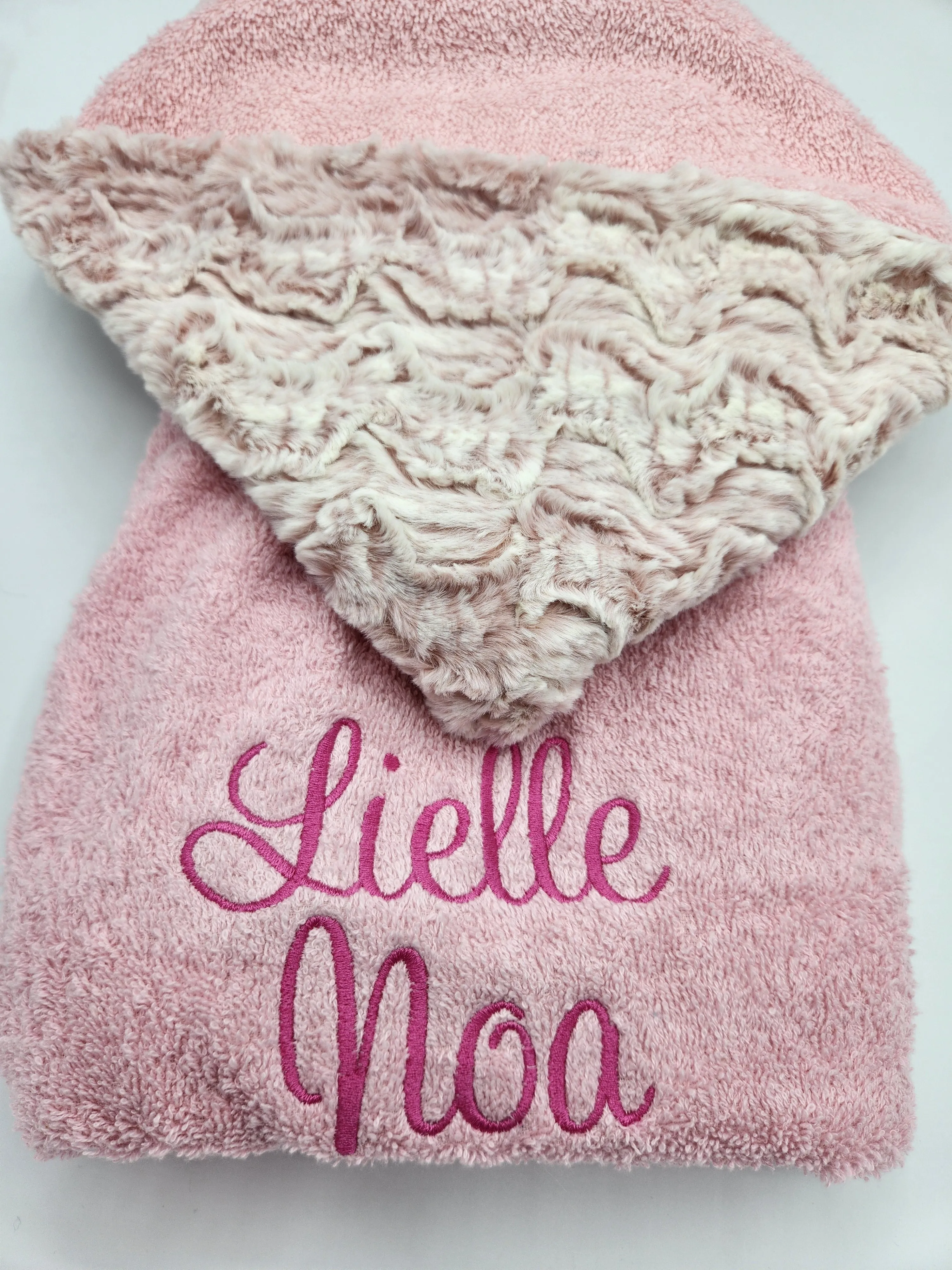 Princess Pink Hooded Towel