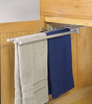 Pull Out Towel Rack - Silver