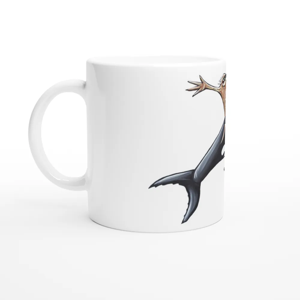 "Sasquatch Riding an Orca" Mug