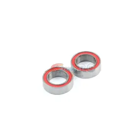 Radtec 5x8x2.5mm Competition Grade Ceramic Ball Bearing 2 pcs Red Rubber Seal