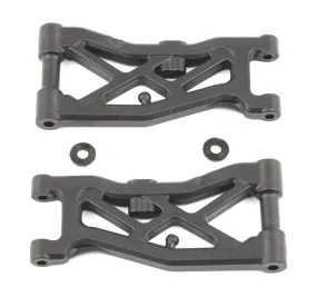 RC10B74 FT Front Suspension Arms, carbon (ASS92297)