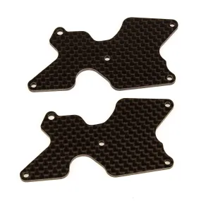 RC8B4 FT Rear Suspension Arm Inserts, carbon fiber, 2.0 mm (ASS81542)