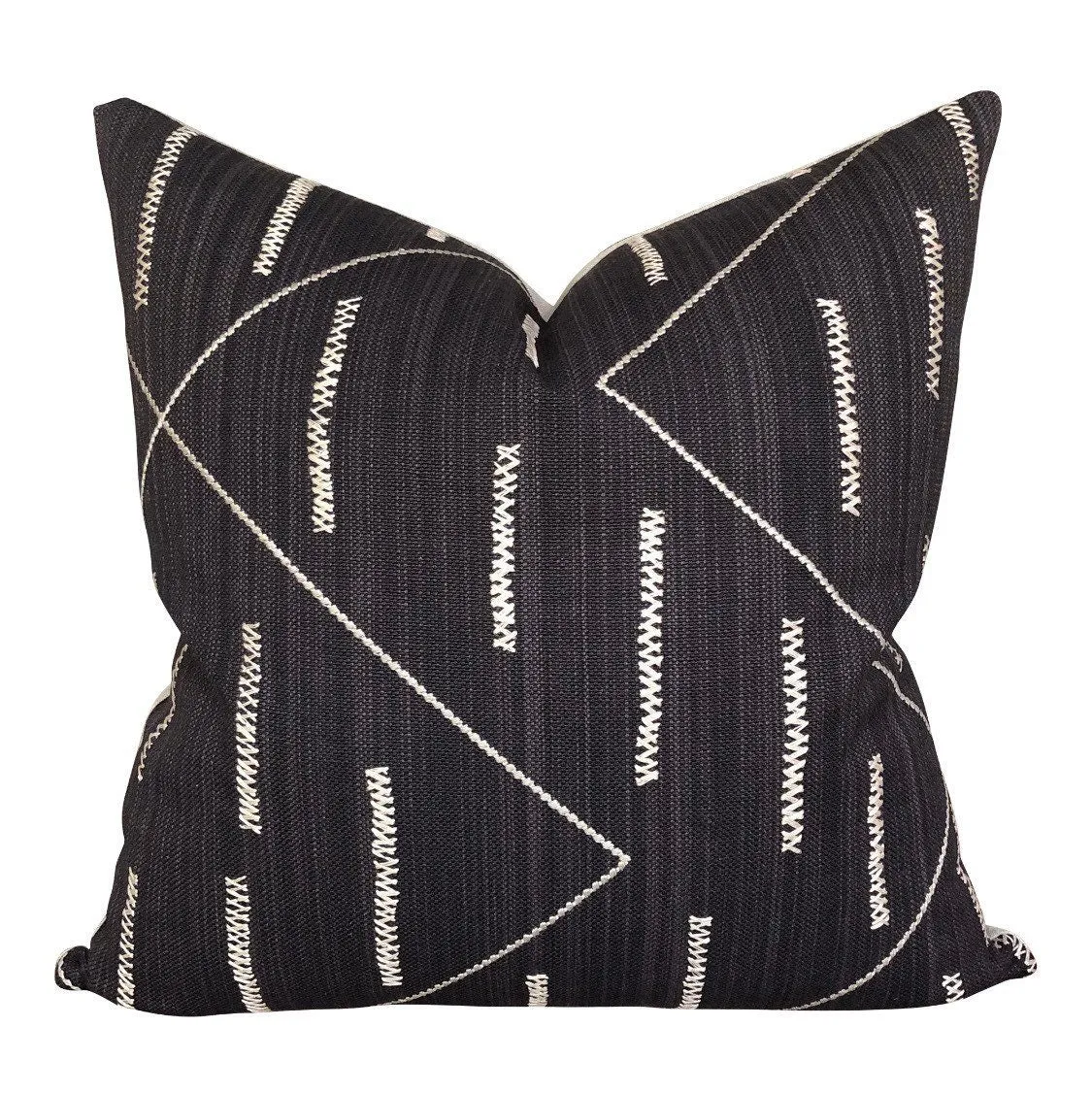 READY TO SHIP Kettlewell Collection Nala in Charcoal  Designer Pillows