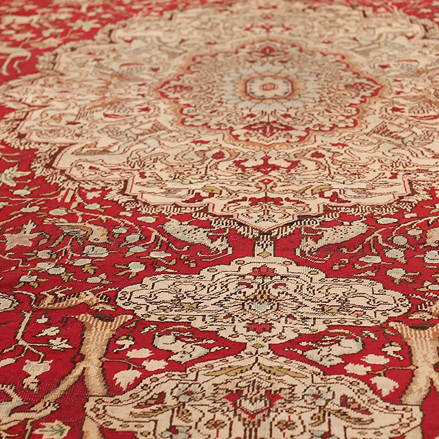 Red Antique Turkish Keysari Rug - 6'2" x 8'8"