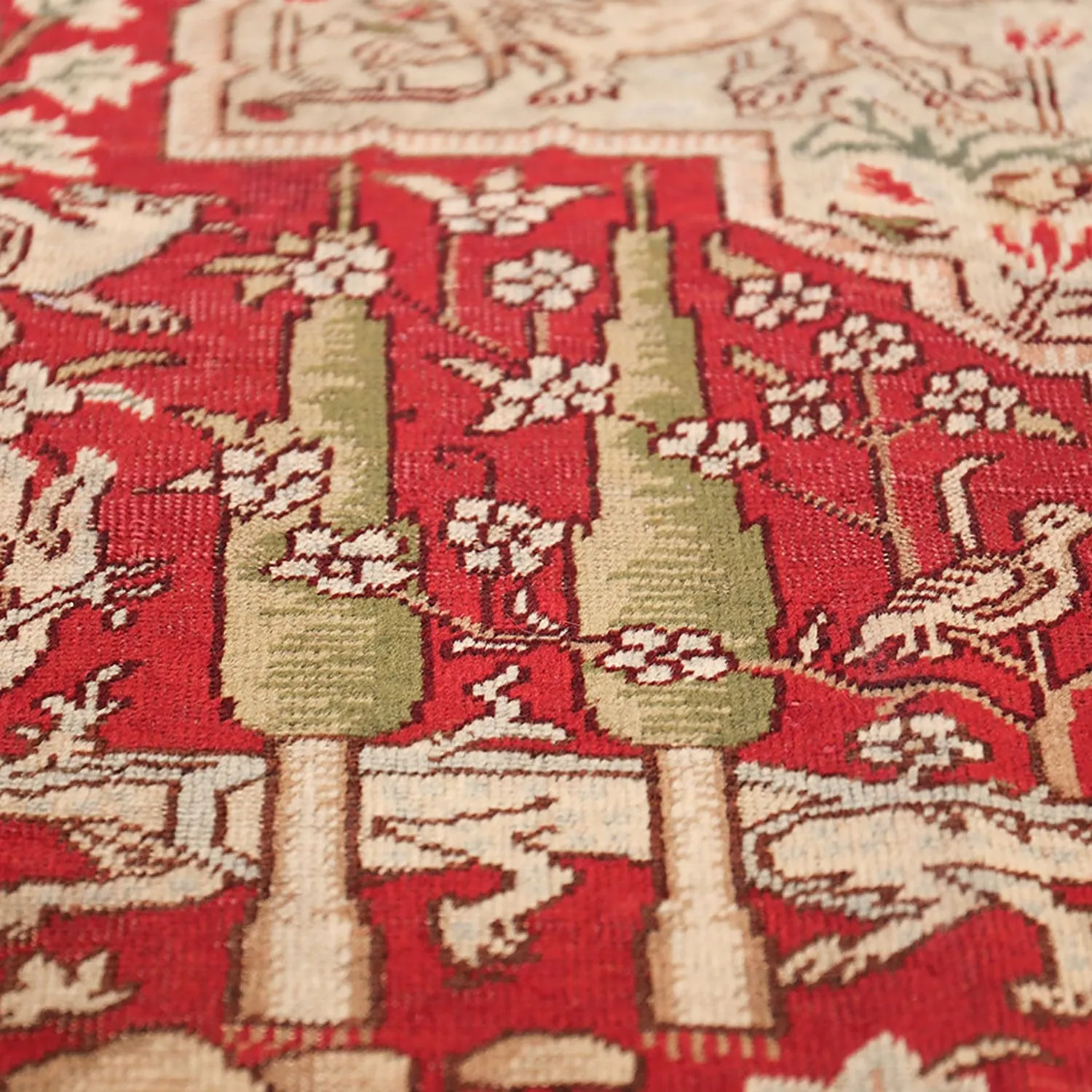 Red Antique Turkish Keysari Rug - 6'2" x 8'8"